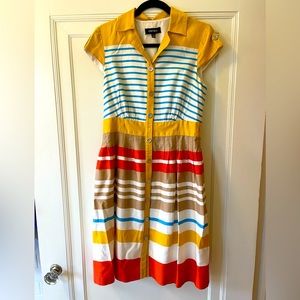 Chetta B striped dress, size 8